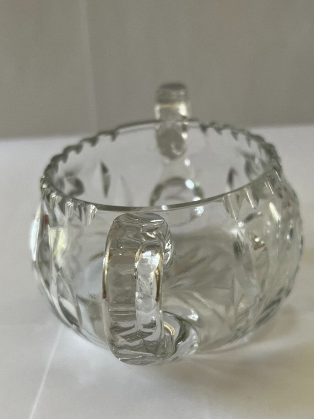 Vintage American Brilliant Period cut glass sugar bowl - Picture 2 of 6